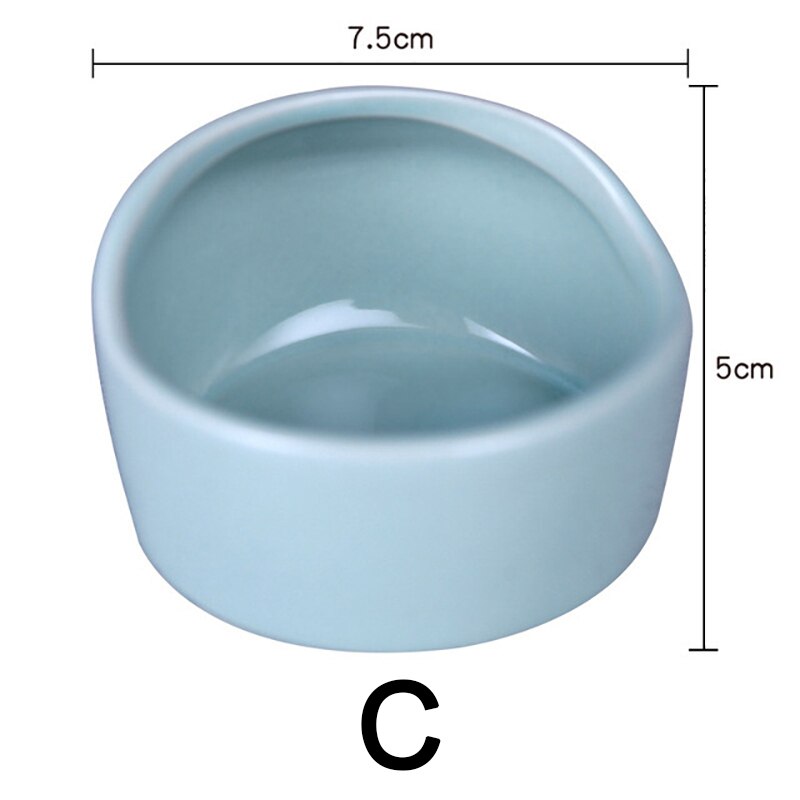 Bol à collation en céramique pour Hamster, coupe-vent , nourriture et eau, mangeoire pour petit animal de compagnie, accessoires pour Hamster,: C
