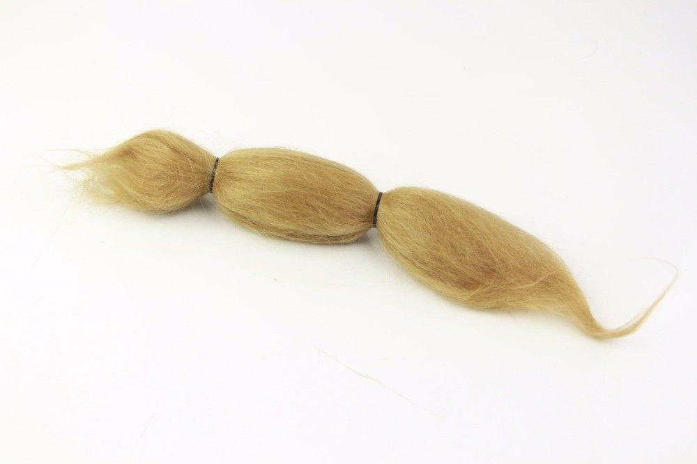 Poupée Mohair naturelle , cheveux de poupée de 6 pouces pour bébé Reborn, de princesse britannique pour filles, marron blond, 15g: Blond