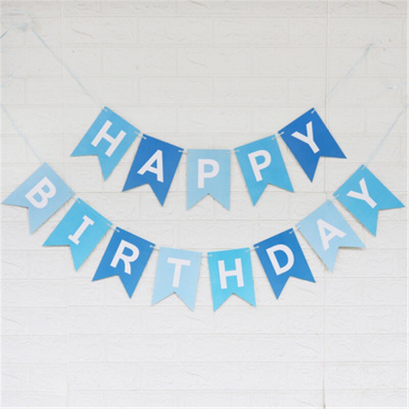 Paper Bunting Garland Banners Flags Happy Birthday Banner For Kids Birthday Party Baby Shower Party Decoration Bnaner: 8