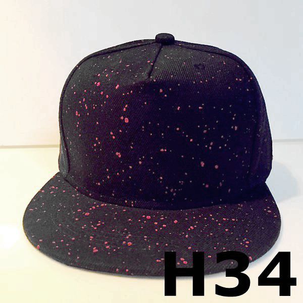 Galaxy cosmos snapback hiphop hat blomstret blomst hawaii snapback baseball justerbar baseballkasket til mænd: Lyserød