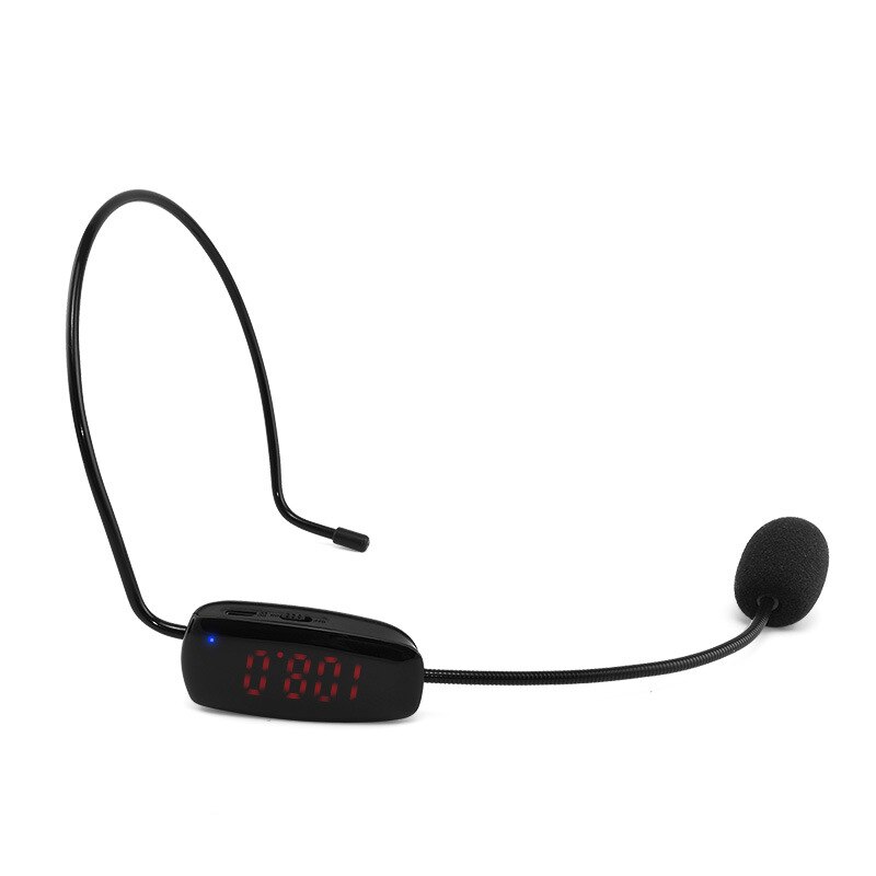 Portable Fm Wireless Microphone Headset Head-Mounted Megaphone Radio Mic for Loudspeaker for Teaching Tour Guide Meeting Lecture
