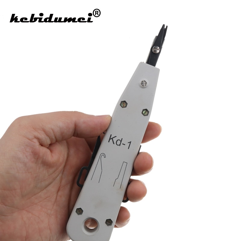 Kebidumei-Herramienta de red para KRONE KD-1, herramienta de corte de Cable, Cable de teléfono de telecomunicaciones, Cat5, RJ11, RJ45, inserción de impacto