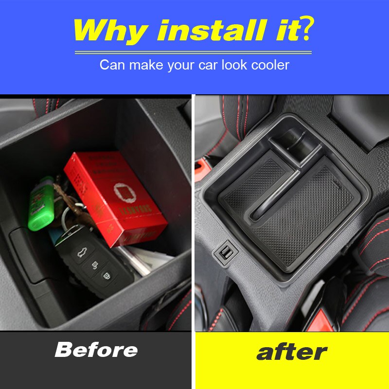 MG ZS accesorios de coche Interior organizar caso ABS compartimento de almacenamiento de apoyabrazos Central tapa inserte guardar orden bandeja