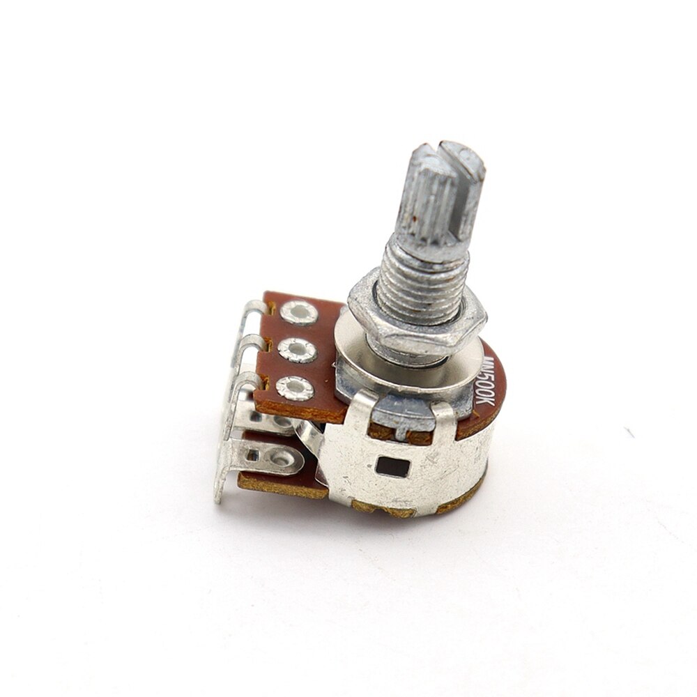 3 pcs Dual Deck MN500K Blend Balance Pickups Potentiometer Audio Pots Guitar Volume Tone Control Pots Switch Chrome: 1pcs MN500K