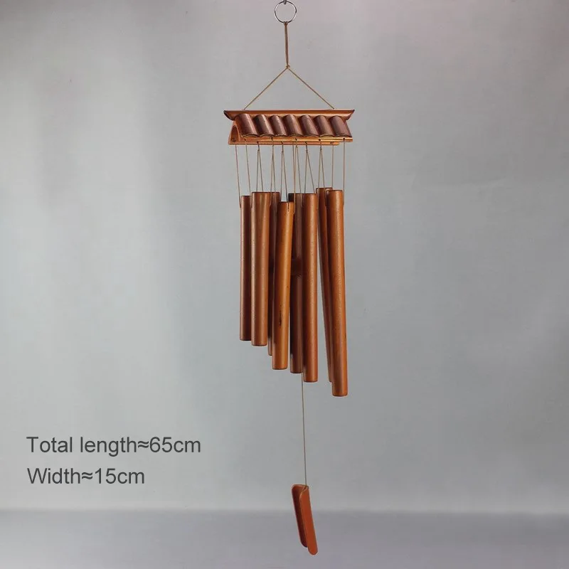 Handmade Tubes Bamboo Bell Natural Wind Chimes Indoors Pendant Balcony Home Hotel Decor Outdoor Yard Garden Windchime Crafts: DEEP BLUE