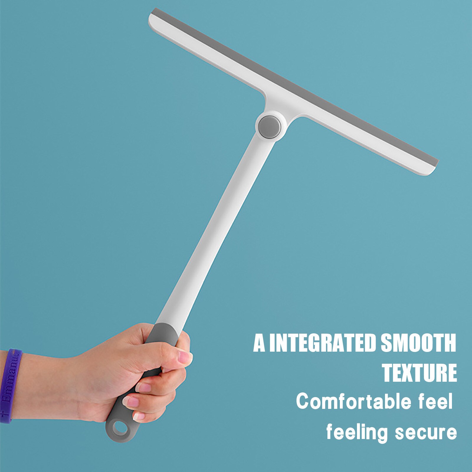 1pc home bathroom shower scraper silicone glass window scraper for shower door window decontamination cleaning handle scraper