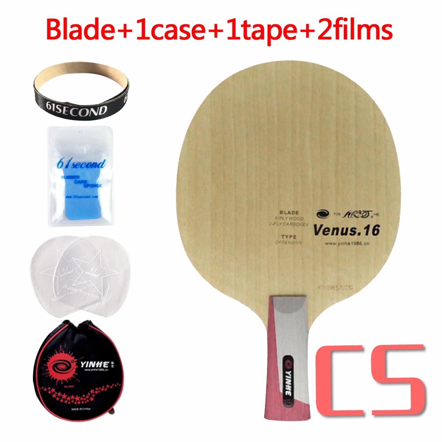 Yinhe Venus.16 V16 V 16 V-16 Tischtennis Tischtennis Klinge: CS mit YBM Fall