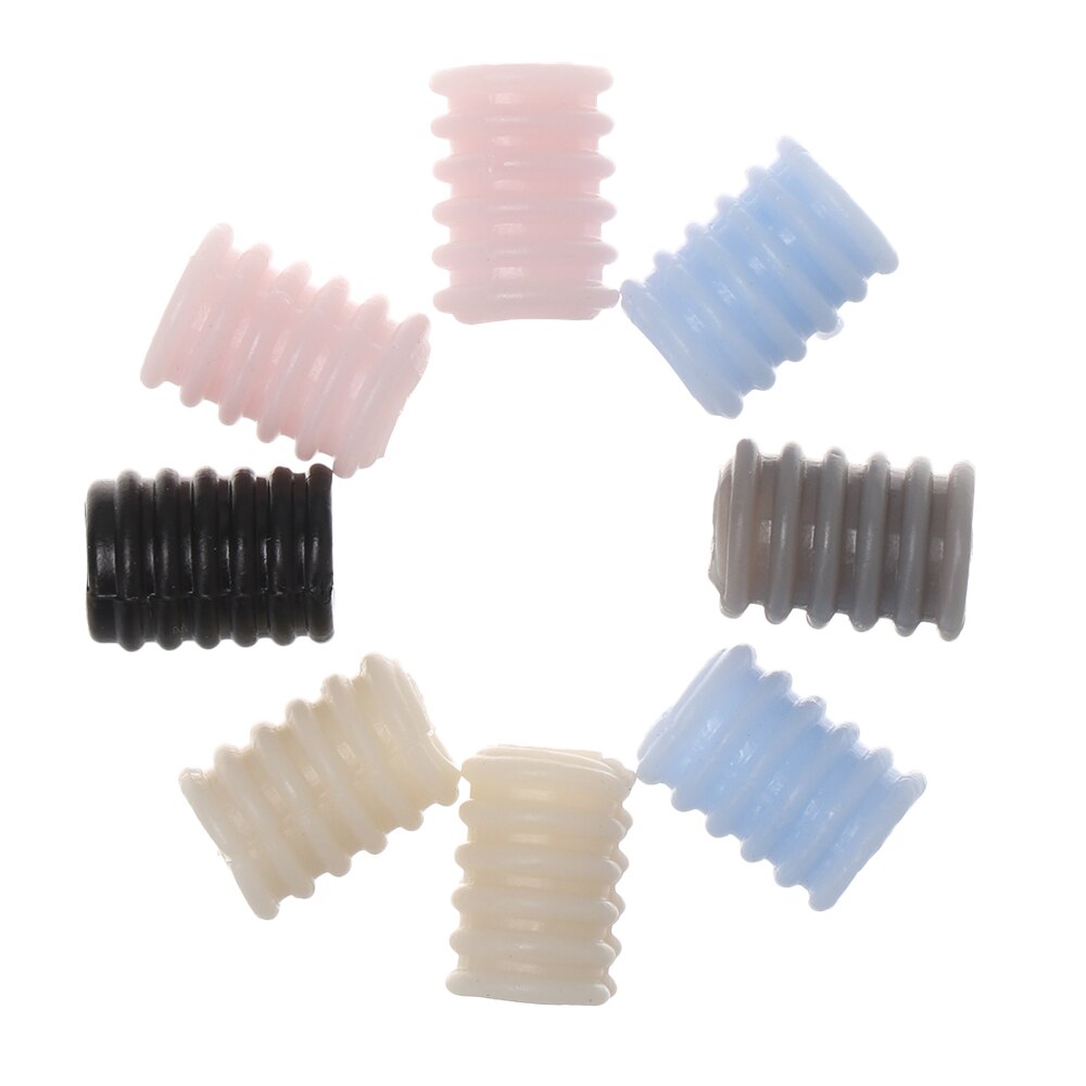 100Pcs Volwassen Kinderen Verstelbare Siliconen Koord Sloten Non Slip Stopper Kleurrijke Lanyard Gesp Koortjes Schakelt Accessoires