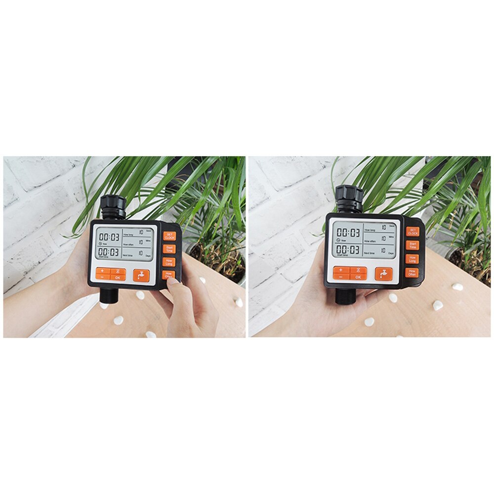 Automatisk bevattning sprinklersystem bevattningskontroll programmerbar digital slang kran timer batteridrivna tillbehör
