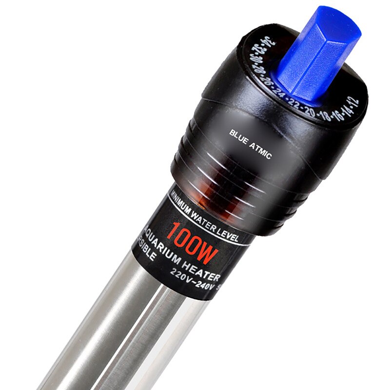 Calentador sumergible para acuario de 50W/100W/200W/300W/500W, termostato de temperatura de acero inoxidable para acuario o pecera