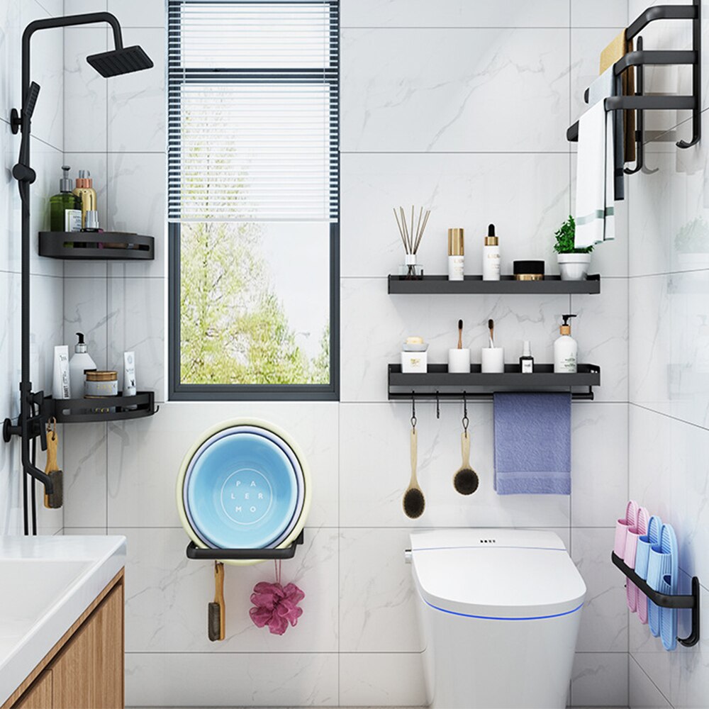 1Pc 30/40/50Cm Aluminium Wand-Badkamer Handdoek Rack Keuken Handdoek Opknoping Bar Thuis levert