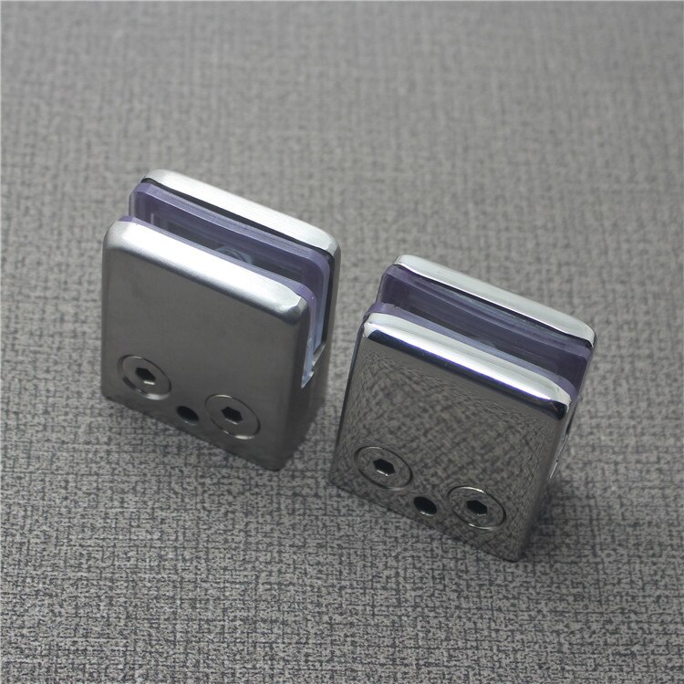 4 Pcs Factory Direct Sales Medium Flat Bottom Glass Clips No Opening Fish Mouth Fixed Mezzanine Plate