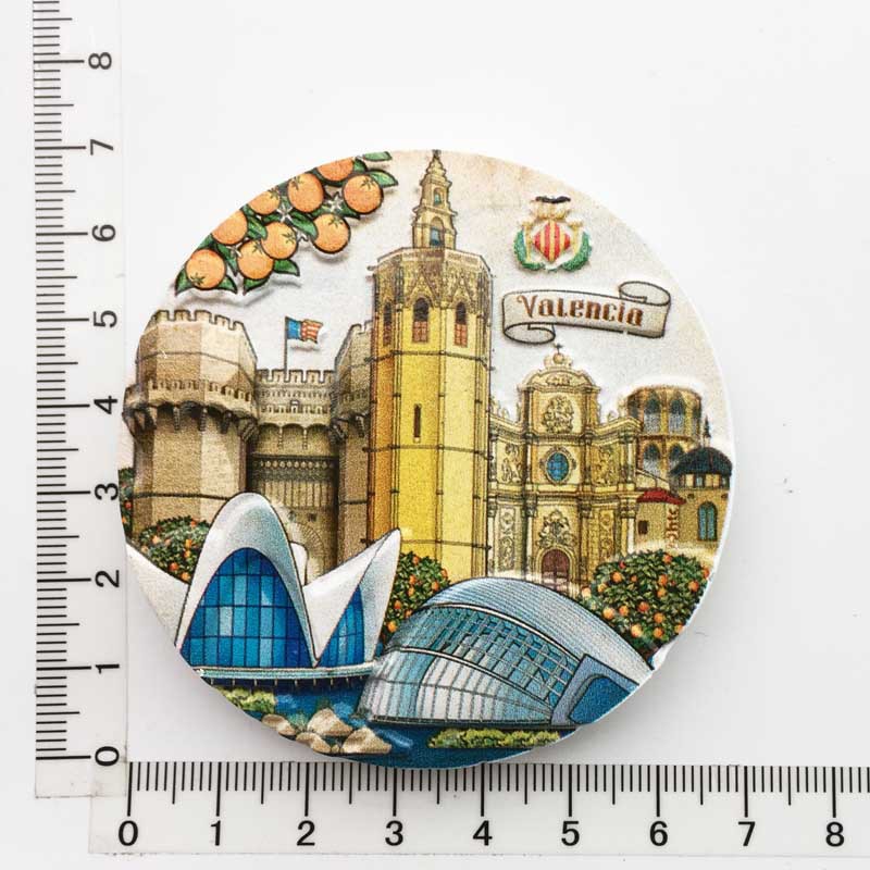 España Madrid Imanes Nevera Creativos Souvenir Turístico Barcelona Toledo Pegatinas Magnéticas Nevera Colección: Lavanda