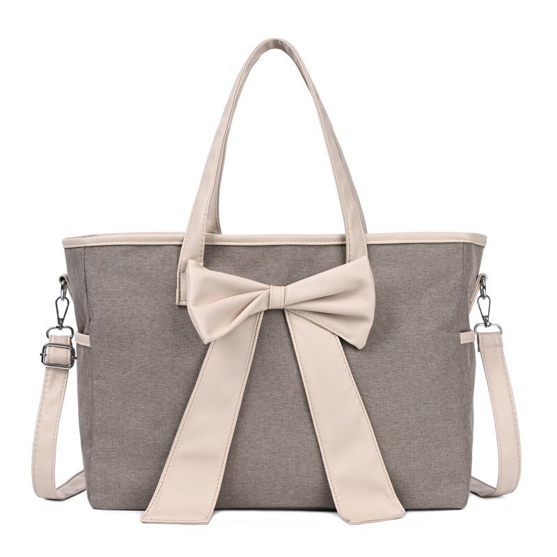 Sac à main à couches pour maman et bébé, sac à bandoulière de grande capacité, sac de maternité doux pour femme enceinte, rangement pour maman et bébé: Khaki