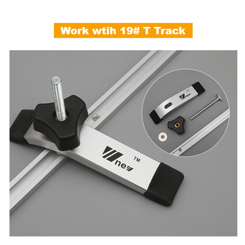 Woodworking Chute Clamping Blocks Platen Miter Track Slider Bar Pressure Plate M8 Screw T Slider Kit Joint Hand Tools Set