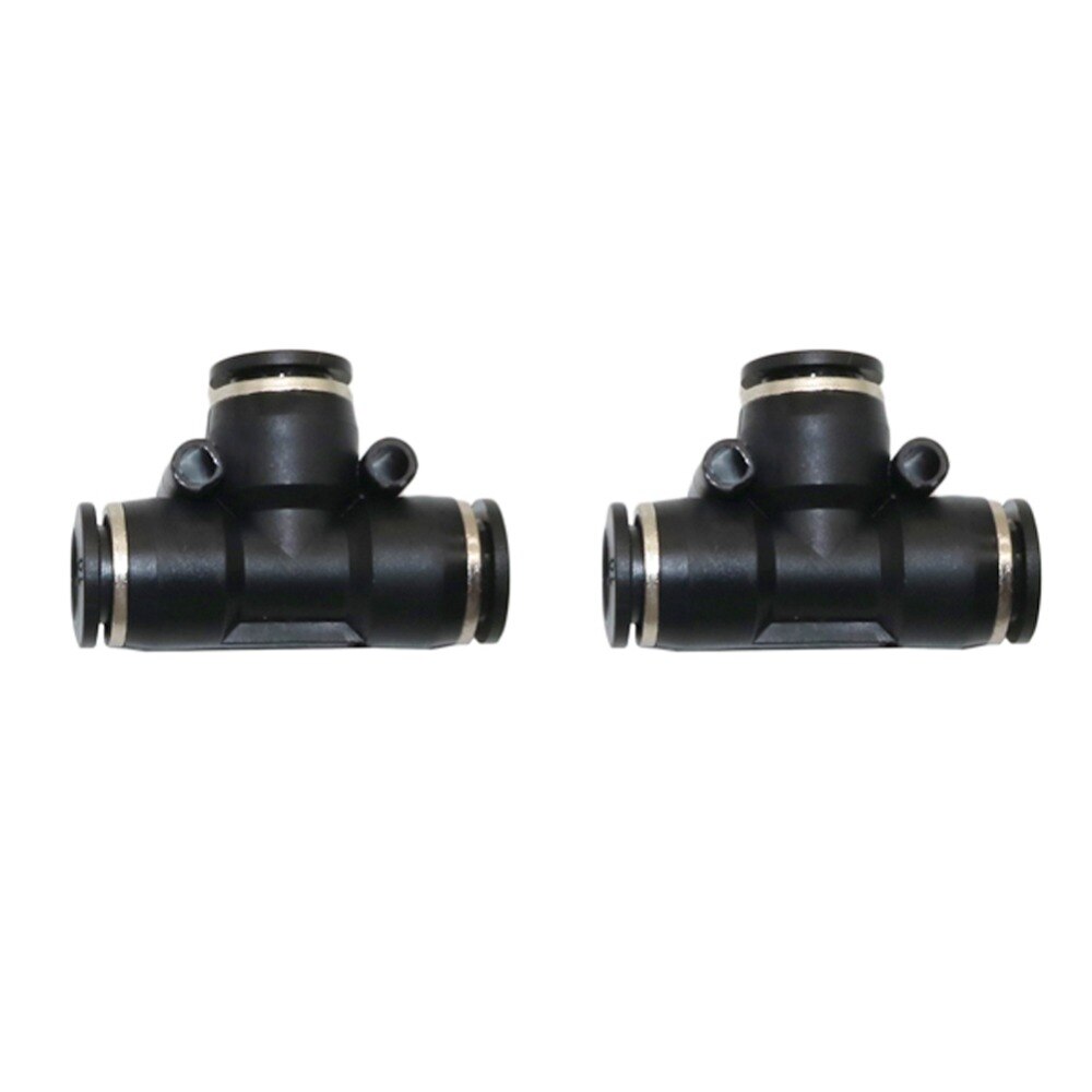 6mm Tee, Elbow, Straight Hose connector Pneumatic Pipe Slip-lock Quick connector mist cooling Pipe joint adapter 5 Pcs