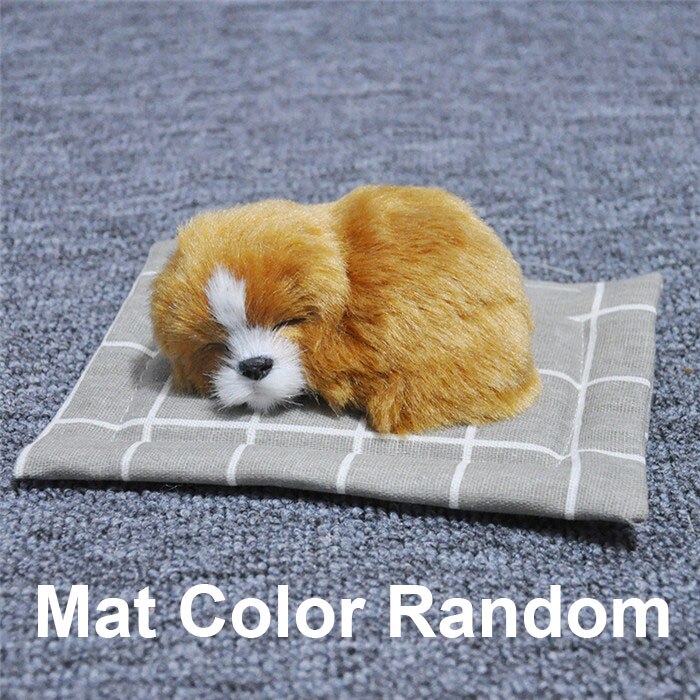 Auto Ornamenten Pluche Simulatie Slapende Hond Puppy Dashboard Decoratie Auto Interieur Home Decor Meubels Accessoires: Blauw