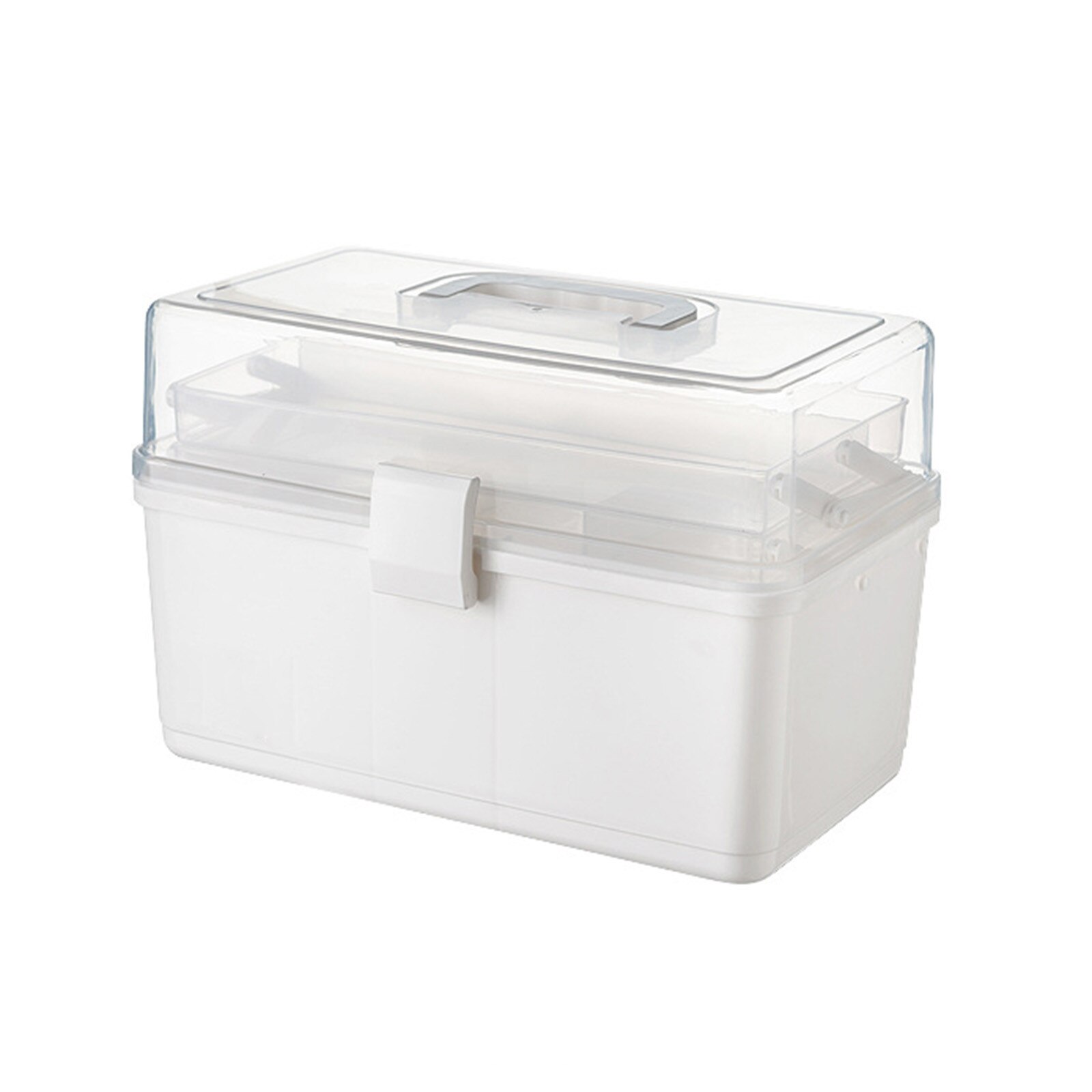 40 # medizin Schrank Schrank Medizin Kasten Kunststoff transparent Kasten Haushaltswaren Organizer Container Lagerung Korb: Weiß 