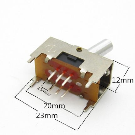 Toggle switch 6-pin six-pin double pole double throw 2-way toggle switch, handle length 12mm