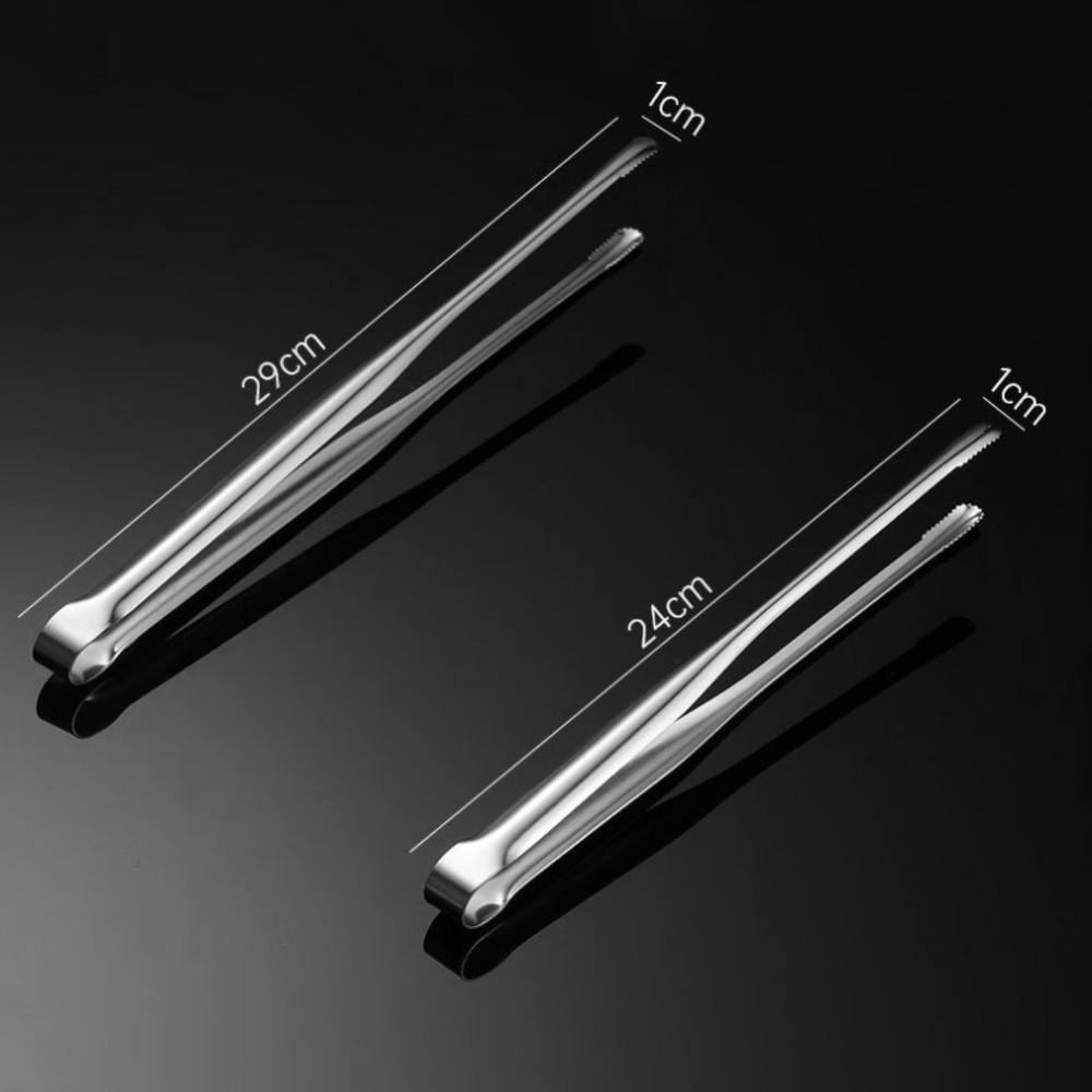 Stainless Steel Food Tongs Thicken Buffet Tools Anti Heat Bread Clip Pastry Clamp Barbecue Kitchen Tongs Kitchen Accessories