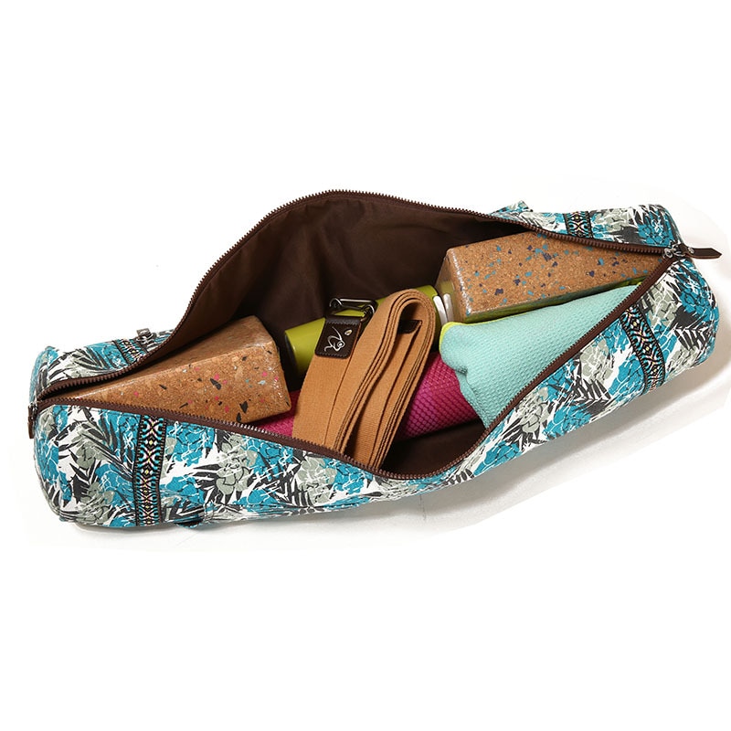 Torba na Matę do Jogi Wodoodporna Casual Etui na Matę do Siłowni Pilates Ćwiczenia Pad Łatwy Pasek Sznurkowe Torby Print