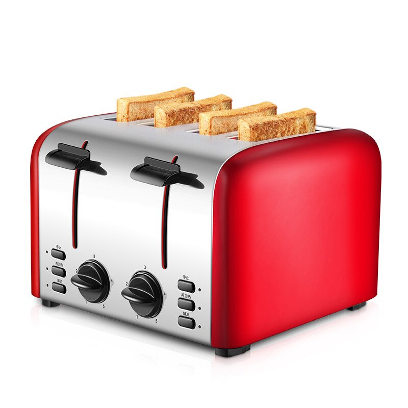 Commercial 4-slice Toaster Breakfast Machine Fully Automatic Toast Maker Household Bread Roasting Machine TR-2202