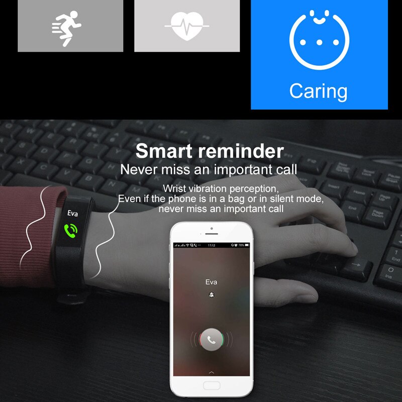 115plus Smart Uhr Männer Frauen Herz Rate Monitor Blutdruck Fitness Tracker Smartwatch Sport Uhr für ios android + BOX