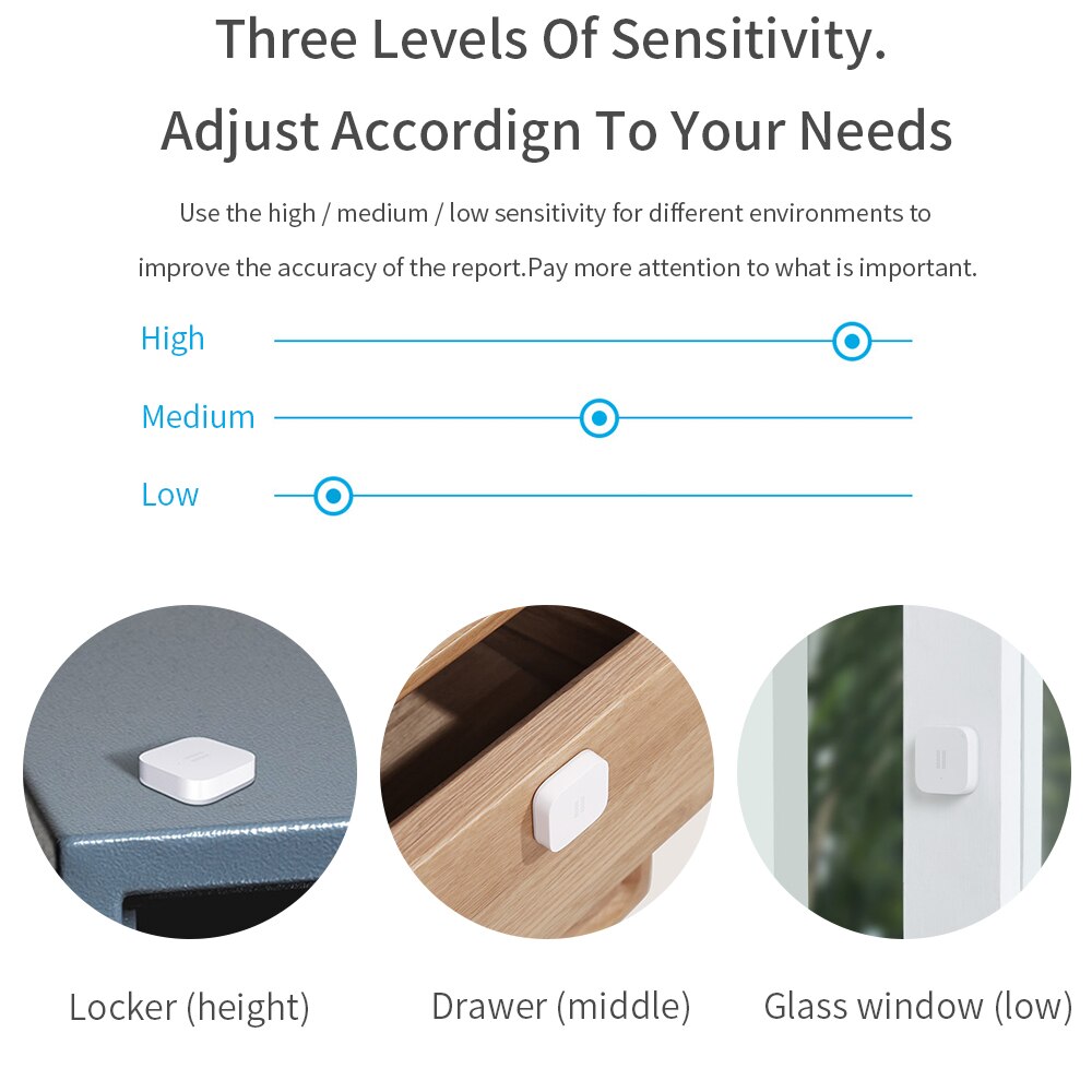 Aqara Vibration Sensor Shock Sensor Vibrator Zigbee Gateway Smart Alarm Motion Sensor Detection for Xiaomi Mijia APP