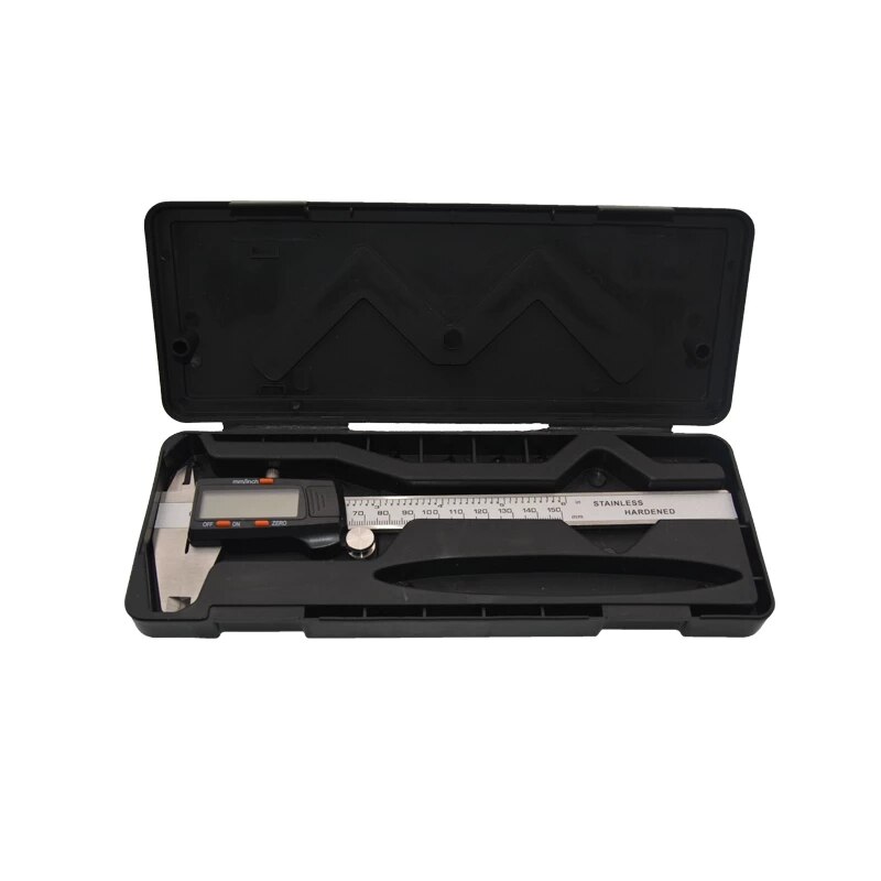 WANHENDA 150mm Digital display Vernier Caliper 6in Stainless Steel Metal Electronic Digital Caliper Micrometer Measuring Tool: Caliper with box