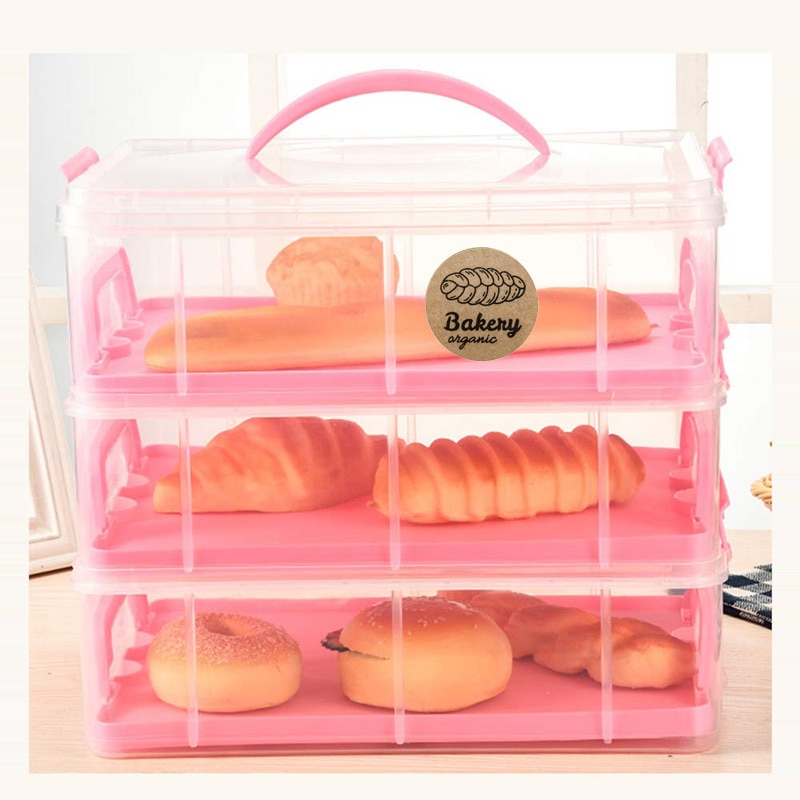 Hand Made Gebakken Met Liefde Sticker Handgemaakte Home Made Bakkerij Sticker Labels Voor Gebakken Voedsel Brood Cake Pakket Decor