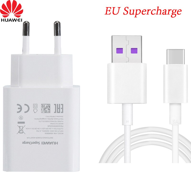 Huawei 5V 4.5A Usb Super Lader Supercharge 5A Type C Kabel Voor Mate 10 20 30 Pro P40 P30 p20 Pro P9 P10 Plus Honor 10 20 V10