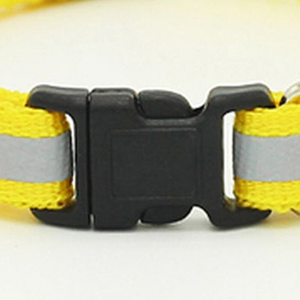 1pc Verstelbare 1.0 Polyester Halsbanden, Reflecterende ketting Huisdier Halsbanden, Veiligheid Bell Kraag, Dierbenodigdheden