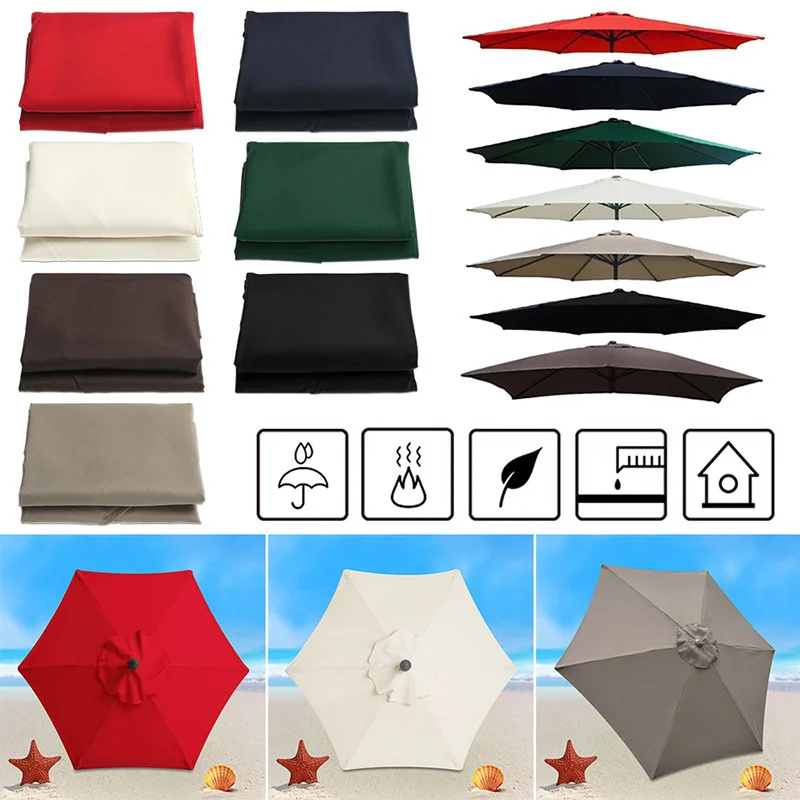 Parasol étanche anti-UV, gril de subdivision sans support, jardin extérieur, couverture de parapluie, parasol, 2/2 m, 7 m, 3m