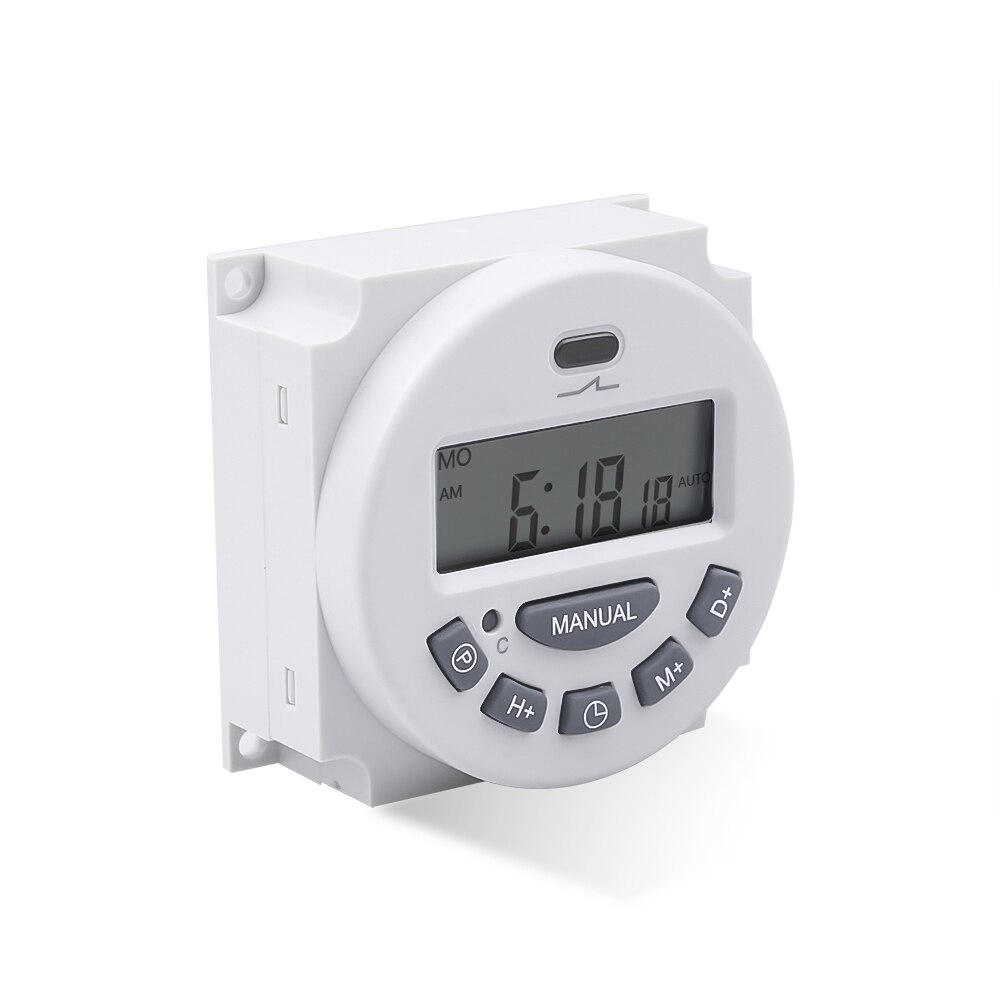 Digital 7 Days Weekly Programmable Timer Switch Time Relay Control 110V 220V 12V Volt Voltage Output Device