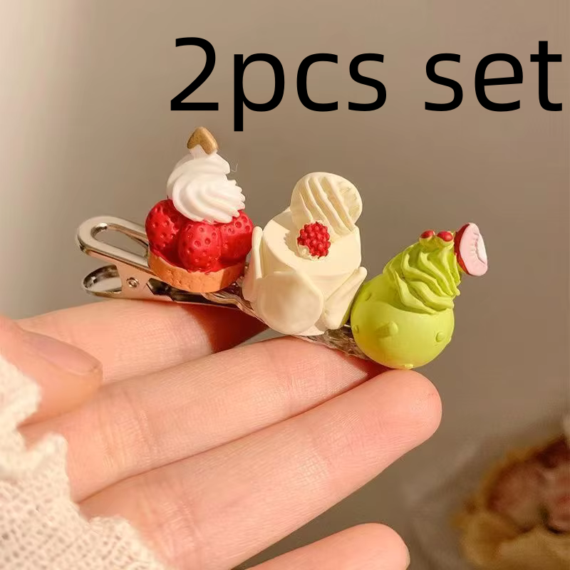 Lazos de cinta rosa para el pelo para niña, pinzas de encaje, tocado bonito, horquilla de lazo de circón, accesorios para el cabello de Cosplay Loli, 1 par: Azul cielo