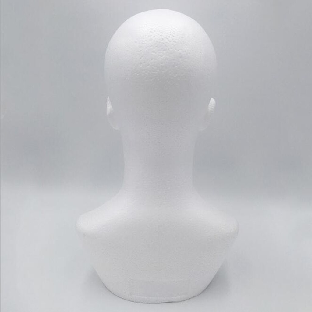 White Salon Man's Mannequin Stand Model For Wig Headset Headwear Jewelry Display