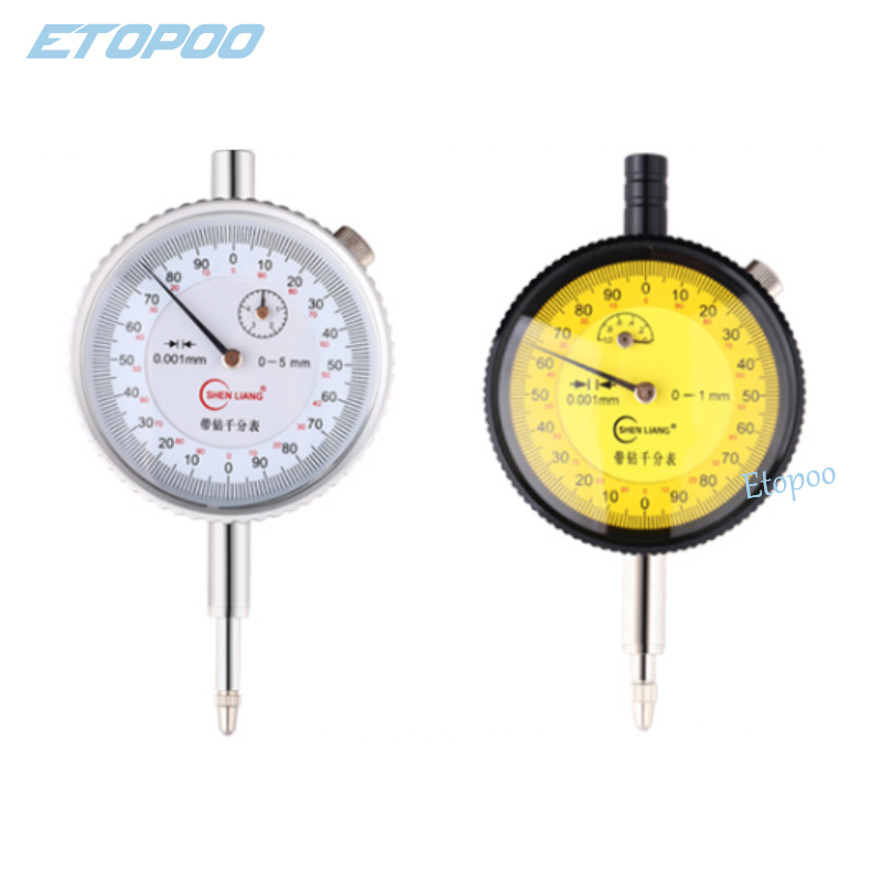 0.001mm micron dial indicator 0-1mm 0-3mm 0-5mm measuring range Precision shockproof indicator precision dial indicator gauge