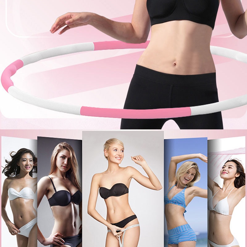 Removable Plastic Foam Fitness Sport Hoop Slimming Fitness Circle Home Bodybuilding Exercise Fitness Equipment