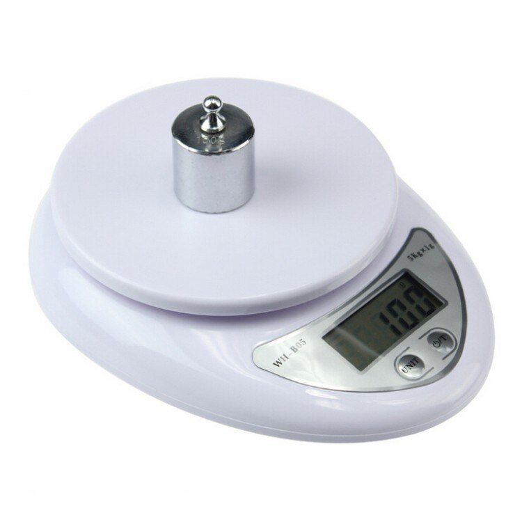 Portable 5kg digital LED liquid crystal electronic scale kitchen scale postal food balance measurement weight libra