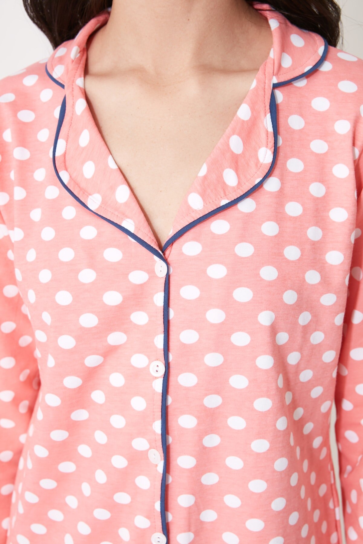 Trendyol Polka Dot Gebreide Pyjama Set THMAW21PT0901