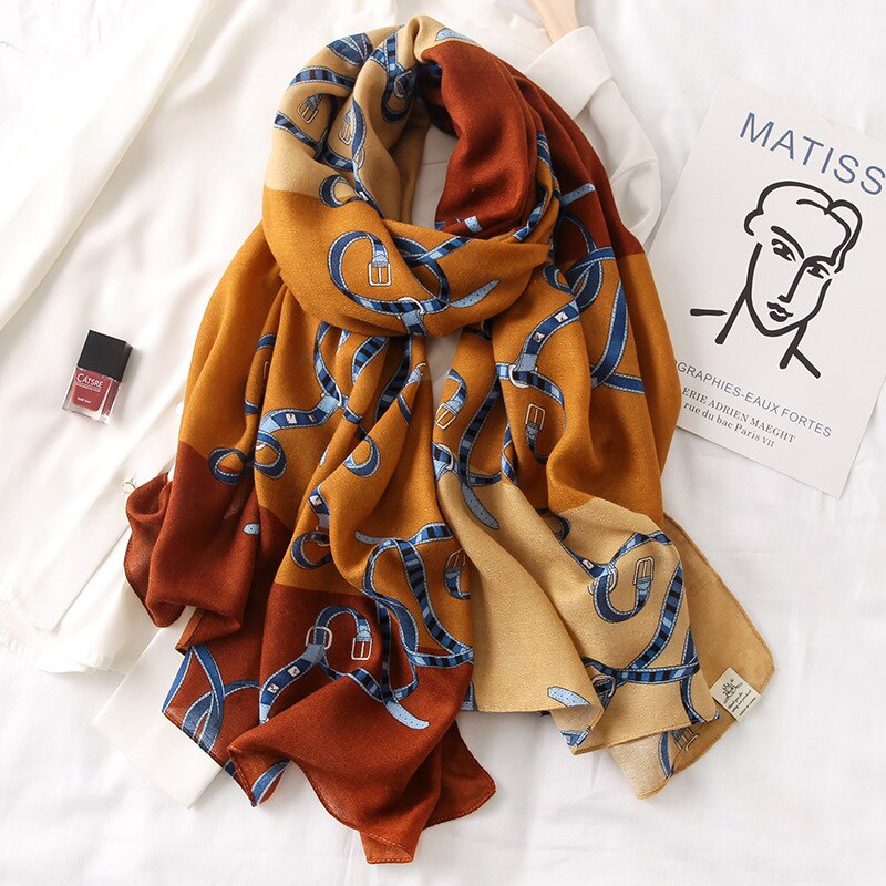 automne hiver femmes écharpe plage châle coton dame foulards bandana pashmina enveloppement hijab silencieux: 15