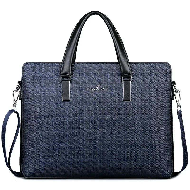 Handbags Office Male Executive Briefcase Large Luxury Tote Laptop Bag for Man Shoulder Messenger: Beige