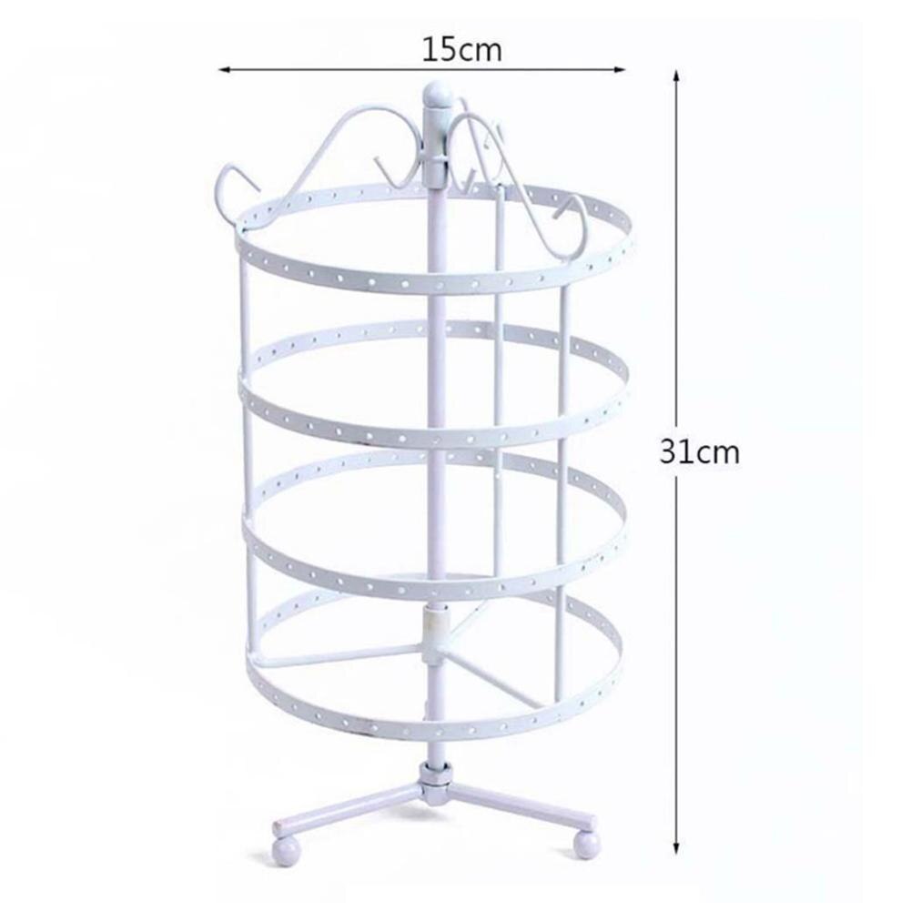 144 Gaten 4 Tiers Ronde Draaibaar Display Earring Vrouwen Sieraden Stand Rack Sieraden Organizer Joyeros Organizador De Joyas