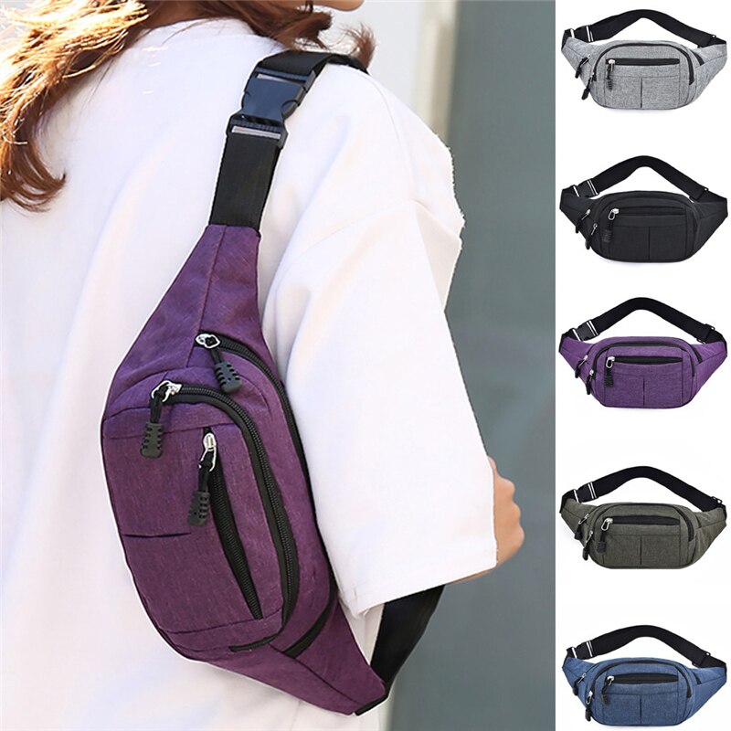 Pochete esportiva feminina, bolsa de cintura fitness em oxford, lazer, moda atlética, para caminhadas, corrida, celular, carteira, esportiva a40