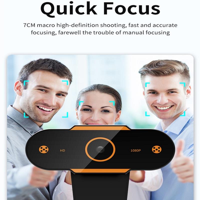 2K 1080P Hd Webcam Mini Computer Pc Webcamera Met Mic Draaibare Full Hd Camera Usb Plug Web Camera voor Laptop Desktop Computer