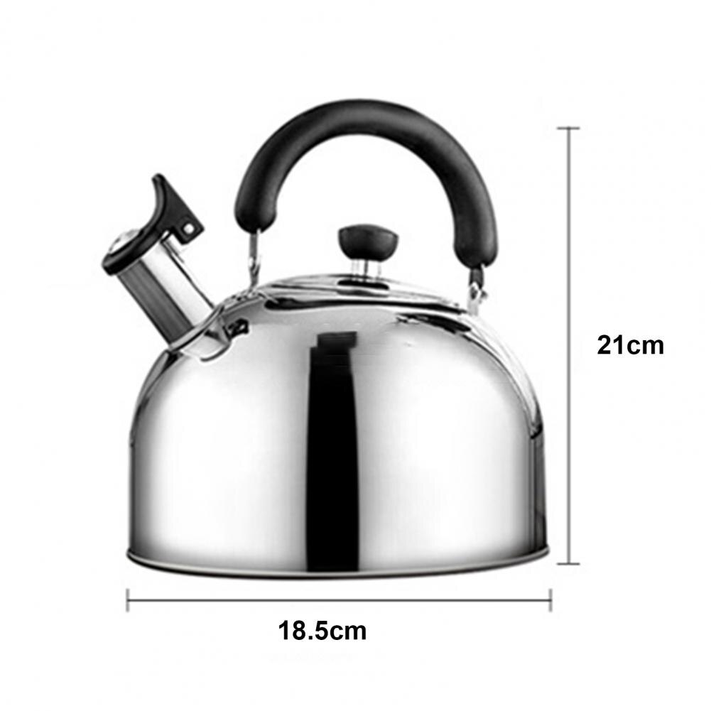 2.5L Rvs Waterkoker Waterkoker Veilig Grote Capaciteit Food-Grade Whistling Water Pot Kokend Voor Huis Kookgerei