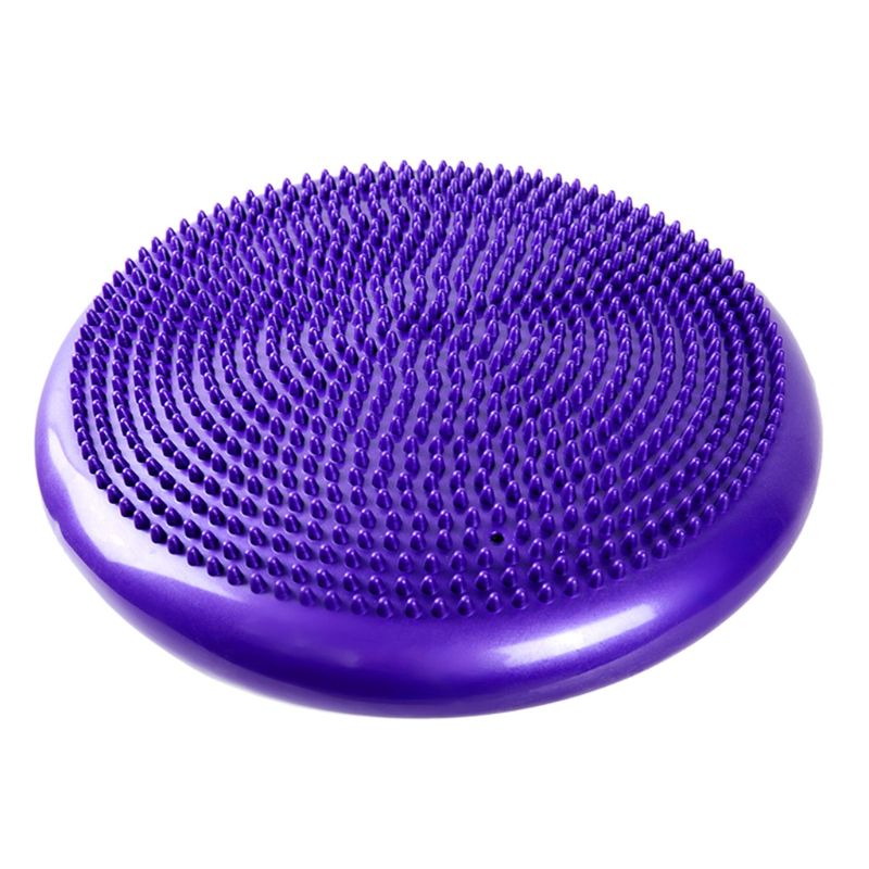Yoga balance pude / skive pad - oppustelig massage balance board - gynge  k4uc: Lilla