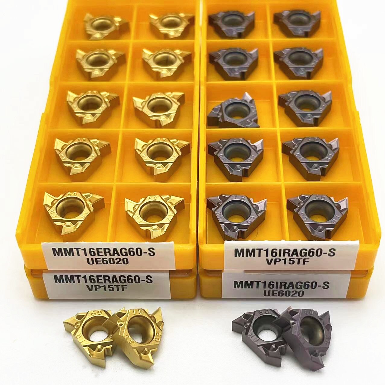 Outil de tournage à filetage pressé, machine-outil CNC, pièces de tournage, MMT 16IR 16ER AG60-S UE6020 VP15TF US735 MMT 16IR MMT 16ER AG60-S