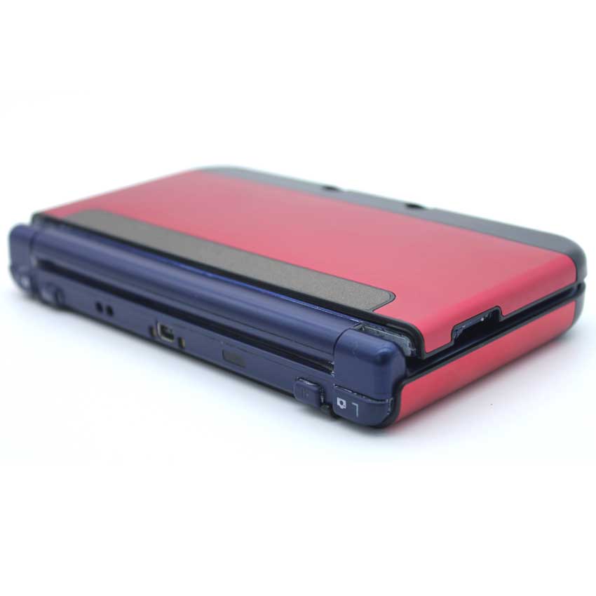 YuXi-funda Carcasa protectora de aluminio duro para Nintendo 3DS XL / LL: Rojo
