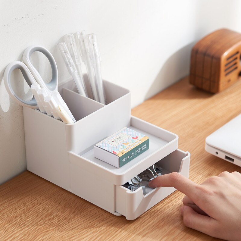 Desktop Storage Box Office File Document Organizer Storage Drawer Sundries Cosmetics Stationery Organizer Home Office Supplies